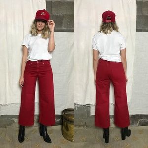 NWT ZARA RED CULOTTE / 6